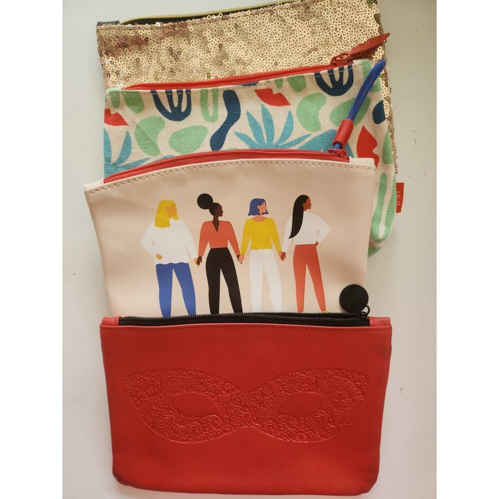 4 Ipsy Glam Makeup Bags - Various Designs B8